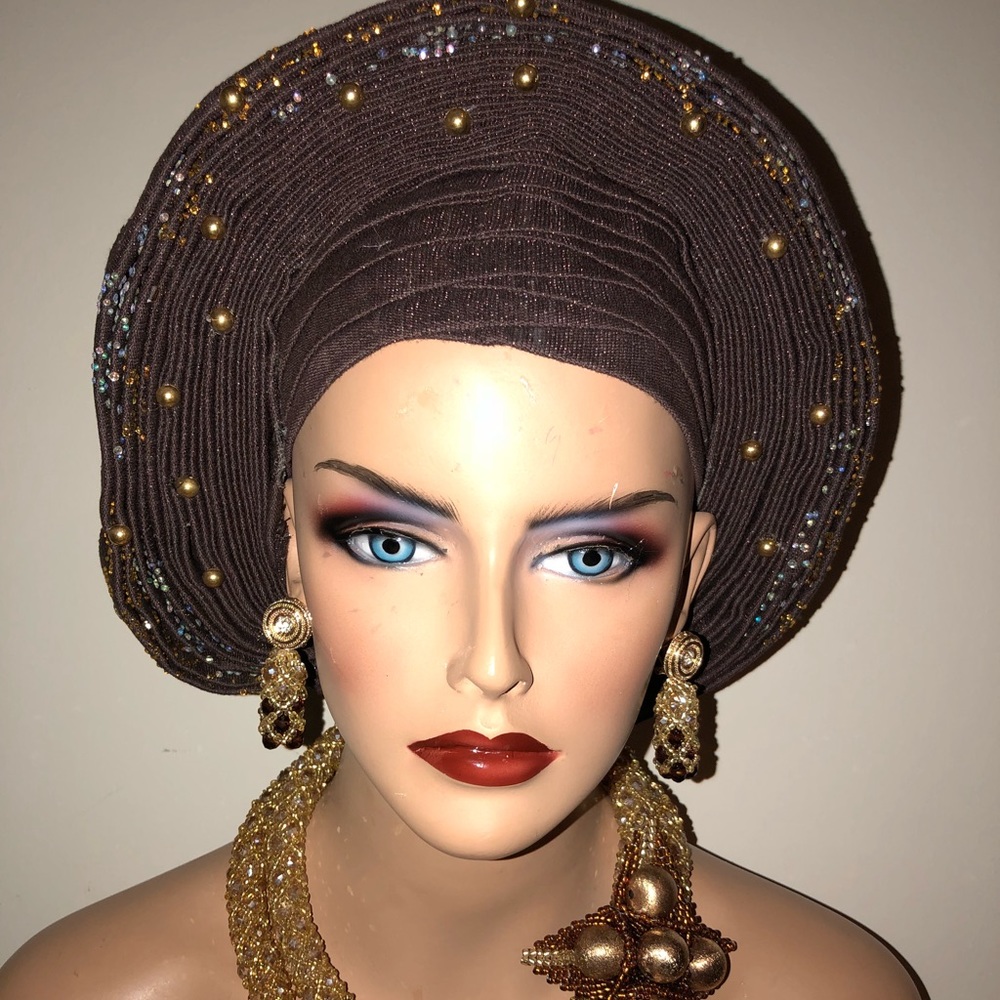 Pre tied African Head wrap